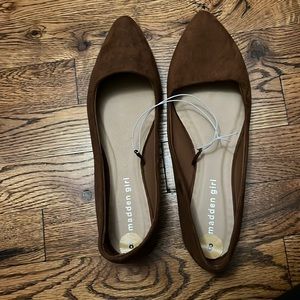 Madden girl cognac ballet flats size 8 brand new never worn